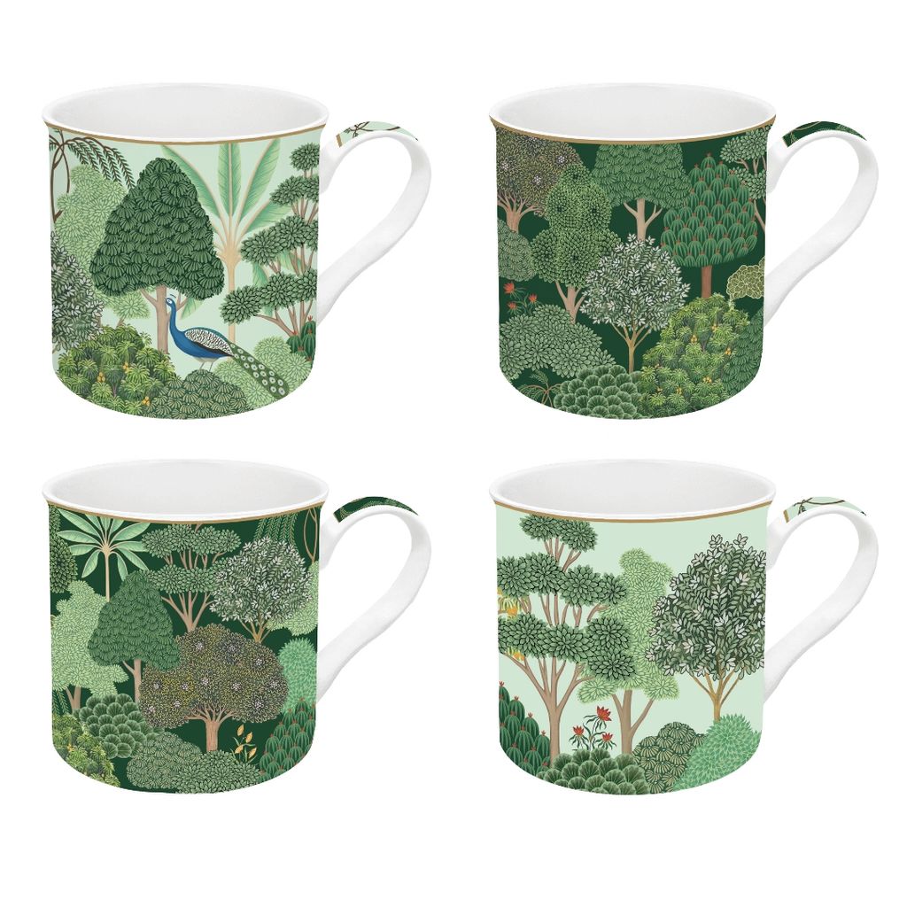 Coffret 4 mugs 30 cl Woodland - Visuel 0